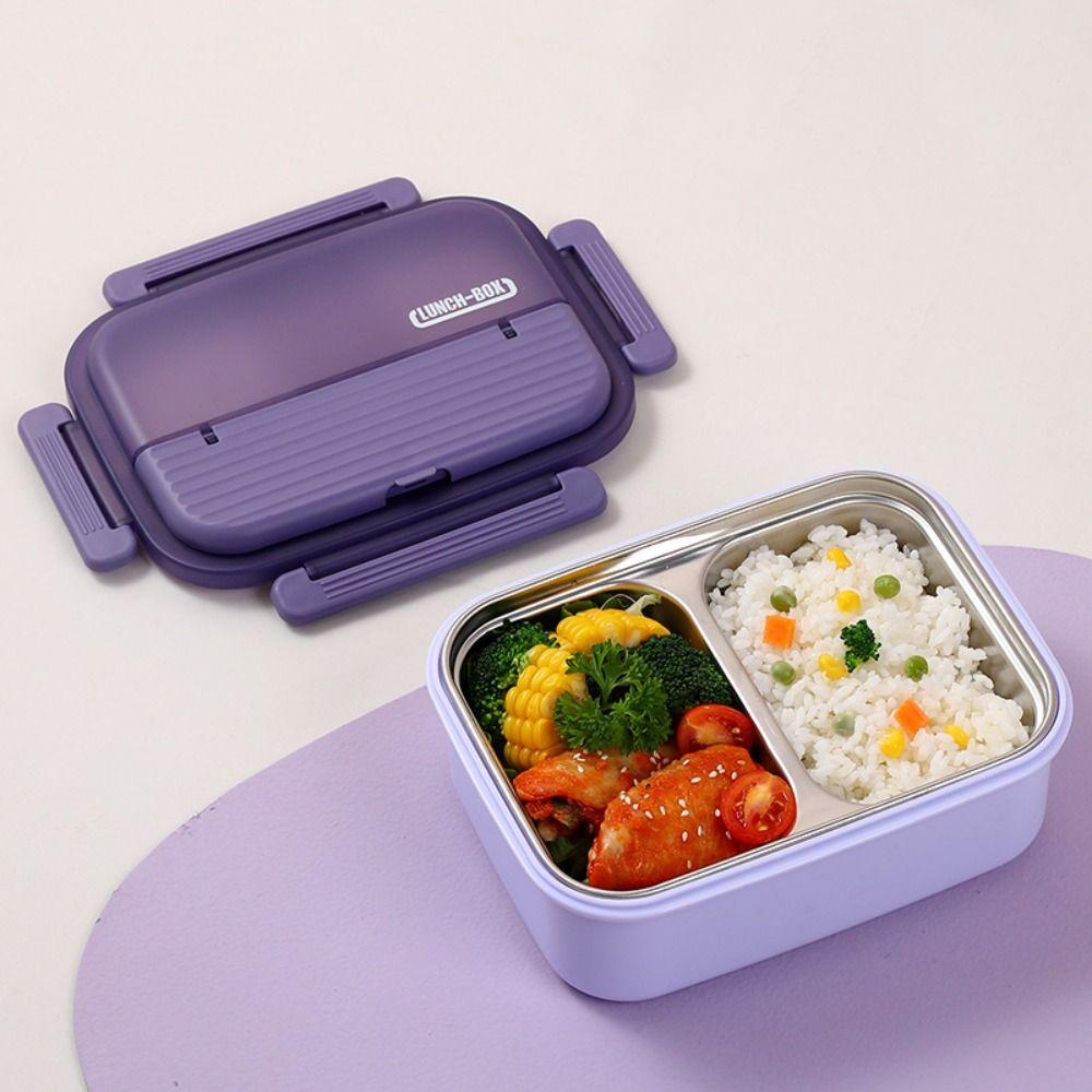Insulated Stainless Steel Lunch Box Portable Food Storage Box Sealed Container  for Picnic Travel