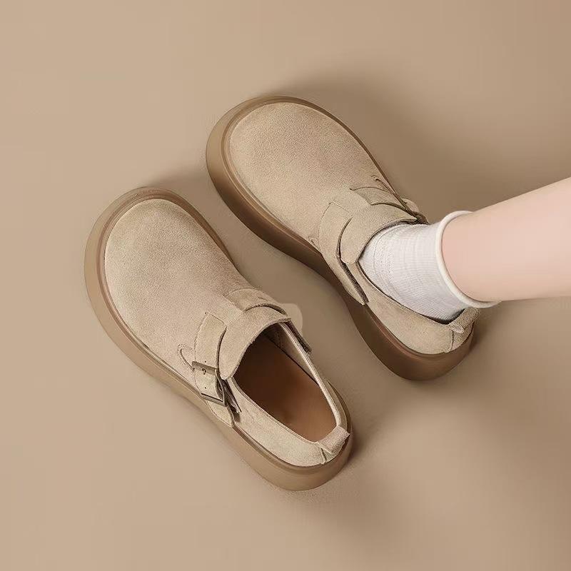 

Women s new autumn versatile and comfortable thick-bottomed small man increases height and soft-bottomed Boken women 35 светло-серый