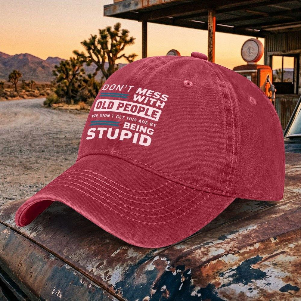 Washed Vintage Baseball Cap with Humorous Quotes Duckbill Cap for Unisex Women Casual Outdoor Sports Hat