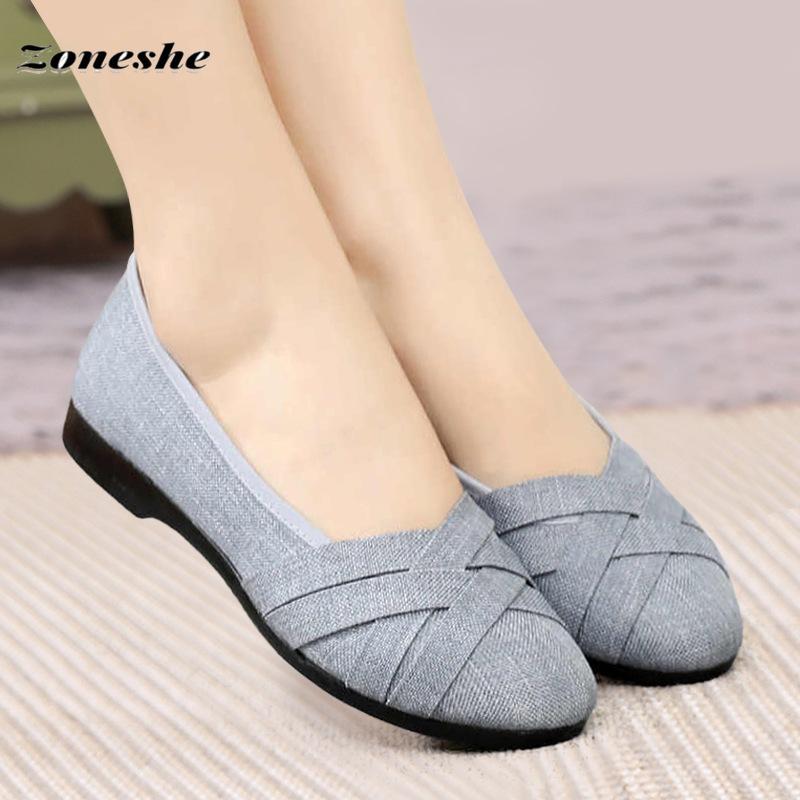 Damen Mokassins Flache Schuhe