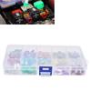 140Pcs Car Fuses Assortment Kit Blade Type Aluminum Sheet Automotive Replacement 530A M S