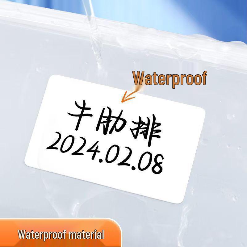 Wasserfest, Ölfest Beschreibbar Reißbar Etikettenaufkleber - Rückstandslos, Selbstklebend, Rückstandsfrei.