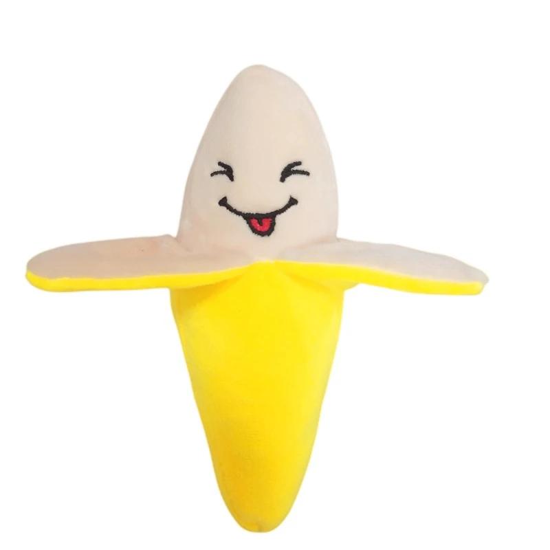 Pet Plush Sound Toys, Dog Toy Supplies Wholesale,  Cat Bite Resistant Puzzle Toys, Fruit Bananas Dog Toy Interactive Dog Toys