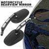 Universal Motorcycle Adjustable 8mm Rear View Rearview Side Mirrors Left Right For Harley Honda Yamaha