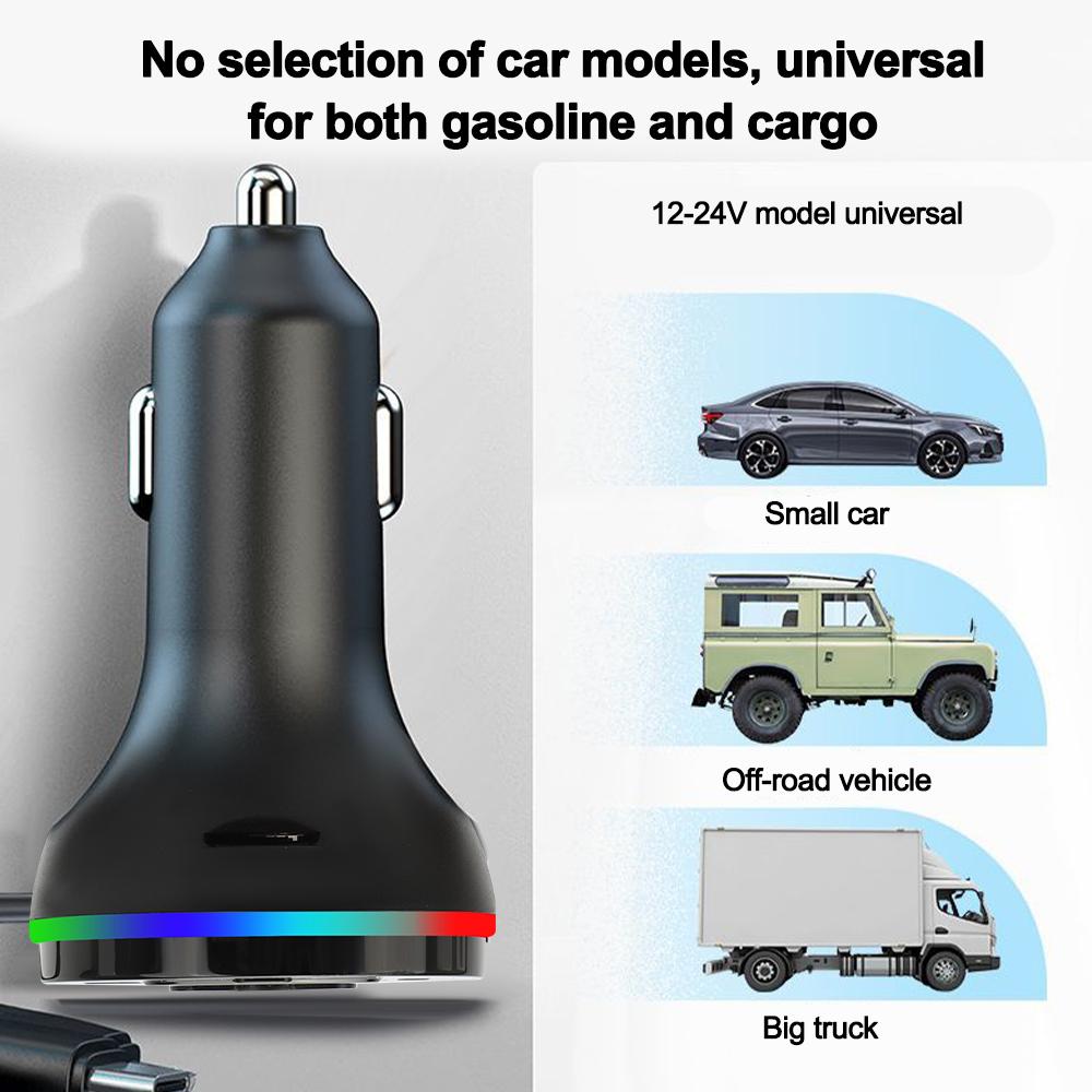 Auto Bluetooth 5.0 FM Transmitter MP3 Modulator Player Freisprecheinrichtung Audio Receiver 3.1A Bluetooth Auto Ladegerät Mit 3 Kabel für IPhone Huawei Xiaomi