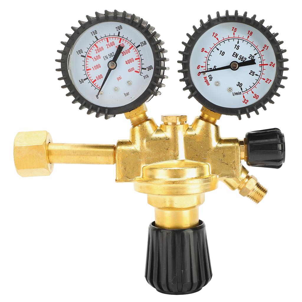 Oxygen Regulator with Pressure Gauge Pure Copper Regulating Valve for Industrial Gas Supply System 0‑25MPa