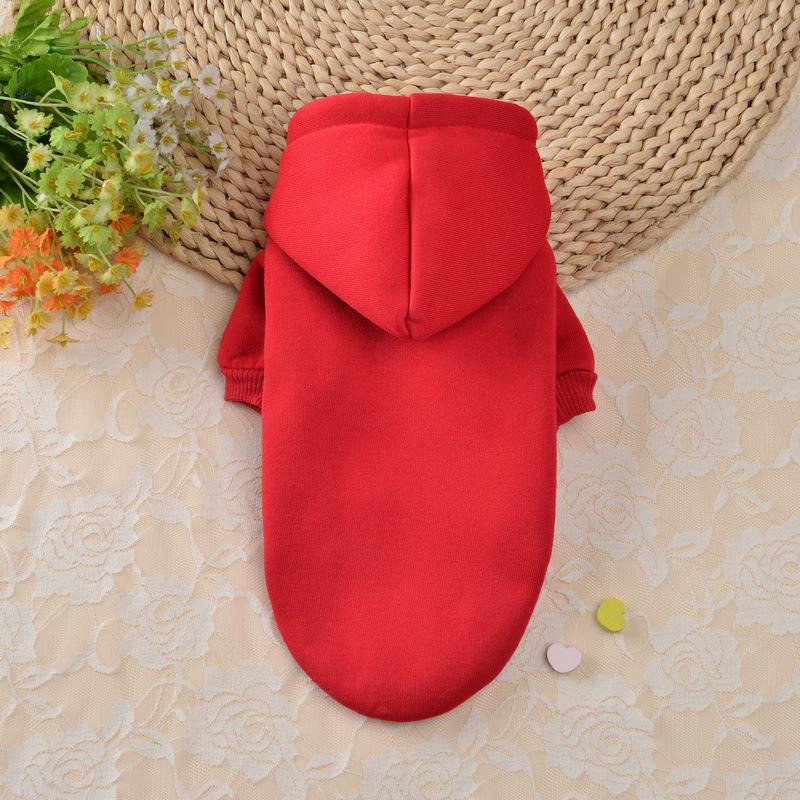 

Clearance: Solid Color Pet Sweatshirt - Warm, Comfortable & Casual for Dogs & Cats XXL червоний