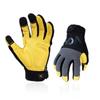 Mechanic Work Leather Work Garden Rigger Work Maintenance Gloves Black [Vgo...] Men's Gloves, Gloves, Impact-Resistant, Anti-Vibration, Gloves,