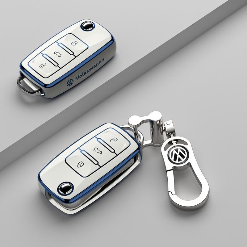 Pro VOLKSWAGEN VW Sportovní styl TPU kryt pouzdro na klíčenku auta Pro Volkswagen VW Polo Golf Passat Tiguan Beetle Caddy T5 Up