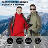 Winter Warm Gloves for Men Windproof Waterproof Anti Slip OutdoorCycling Thick Fleece Lined Touch Screen Gloves for Cold Weather