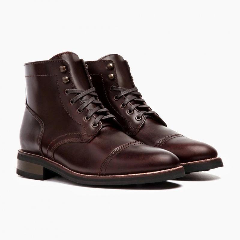 TEMU American retro round head tooling Martin boots high-top locomotive shoes men's shoes