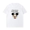 Summer New Cartoon Disney Mickey Mouse Print Couple T-shirt For Men Women Short-sleeved O-neck Tees Casual Sports Oversized  Top