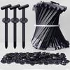 150set Upgraded Universal Nylon Cable Tie Buckle Heavy-Duty Self-Locking Rivet Multifunctional Cable Tie for Organizing