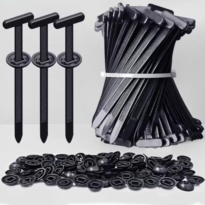 150set Upgraded Universal Nylon Cable Tie Buckle Heavy-Duty Self-Locking Rivet Multifunctional Cable Tie for Organizing
