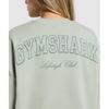 Gymshark Campus Classics Graphic Sweatshirt Stone Grey B2b1z Gb7s