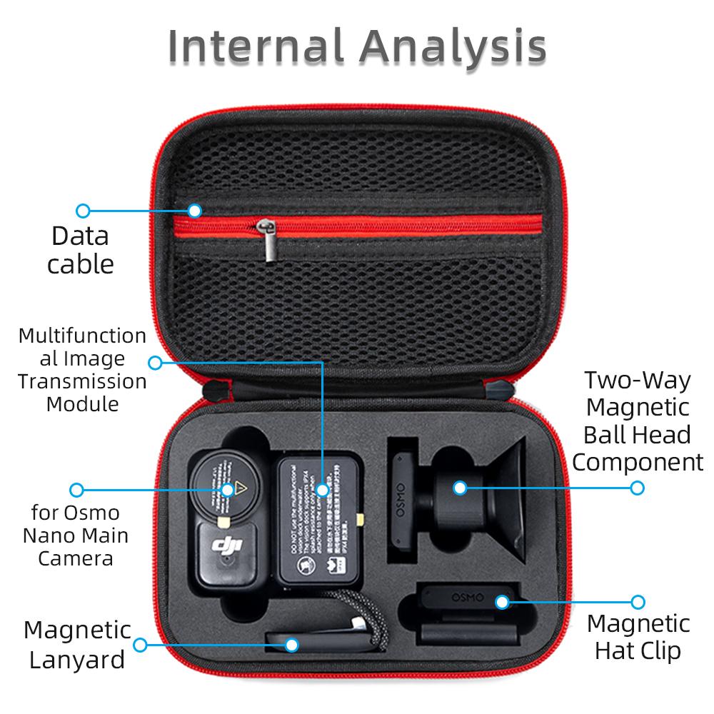 Storage Bag For DJI Osmo Nano Carrying Case Shockproof Protective Box Portable Travel Case For DJI Osmo Nano Camera Accessories