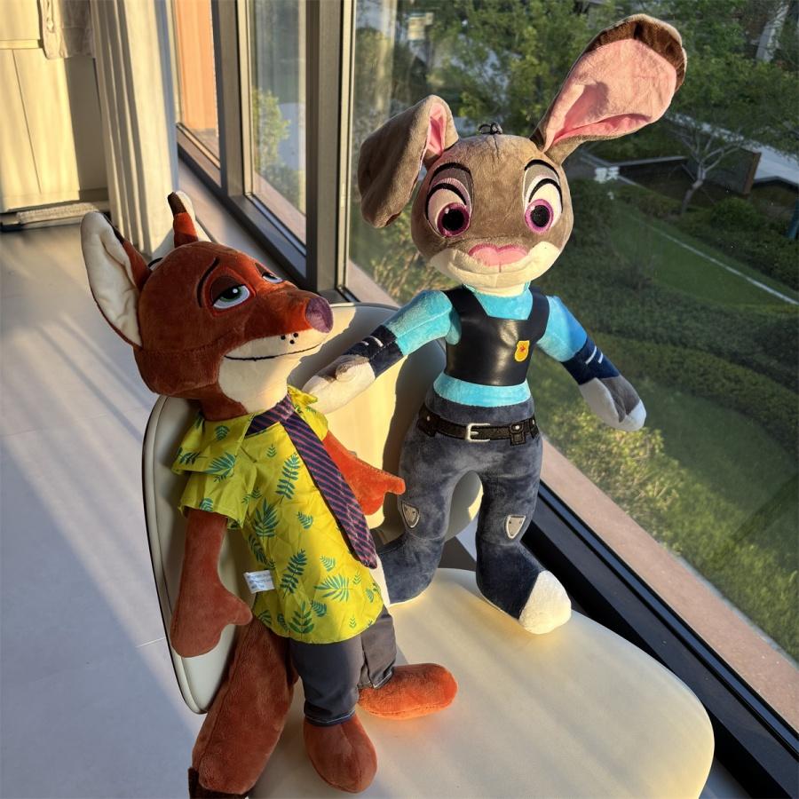 Lovely Zootopia Plush Toy Nick Fox Judy Rabbit Plushies Stuffed Anime Huggable Lovely Doll Birthday Gifts Girl