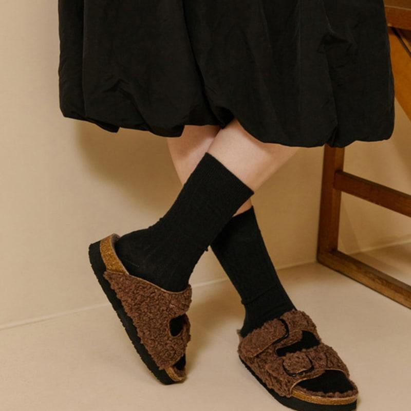 SOCKS APPEAL cable long black