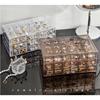 Lådstil Transparent Smyckeskrin Stor Kapacitet Ring Örhänge Halsband Akryl Smyckessorteringslåda Smyckeskrin Organizer