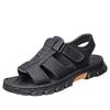 2025 Sommer Sandalen Herren Weichsohle Zehenfrei Strandschuhe Atmungsaktiv und Vielseitig Mittelalterliche und Ältere Vaterschuhe Sandalen