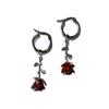 Classic Gold Heart Shape Geometric Alloy Earrings For Women Summer