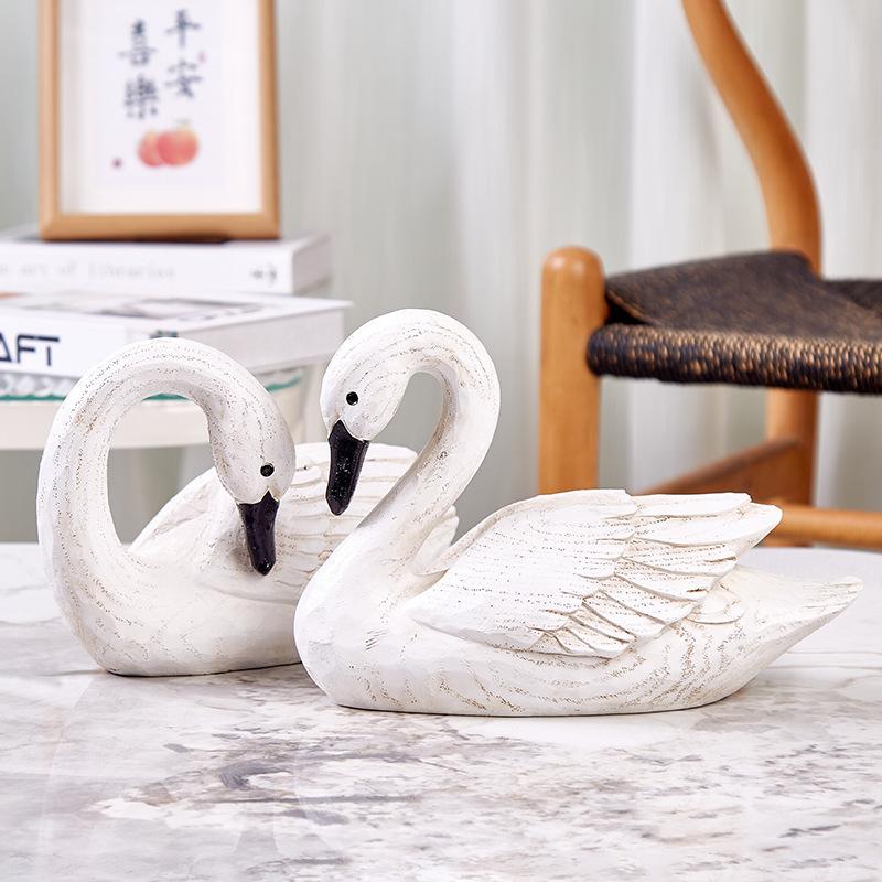 

Креативные украшения в виде лебедя для гостиной, рабочего стола, небольшой мебели, наружного оформления сада, внутреннего двора, ландшафтного дизайна, украшения из смолы