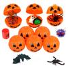 Halloween Toy 12/48PCS Mini Empty Filler Pumpkin Storage Box Container DIY Gifts Holder Party Favors Decorations