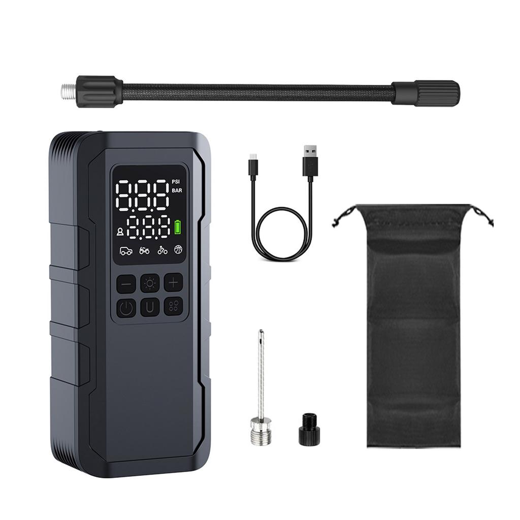 Handheld Air Compressor 150PSI Rechargeable Multipurpose Tire Inflator for Car Tires Bike Sports Gear & Emergency Use