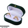 Velvet Jewelry Box: Elegant Gift Box for Rings, Necklaces, and Pendants with Gold Buckle