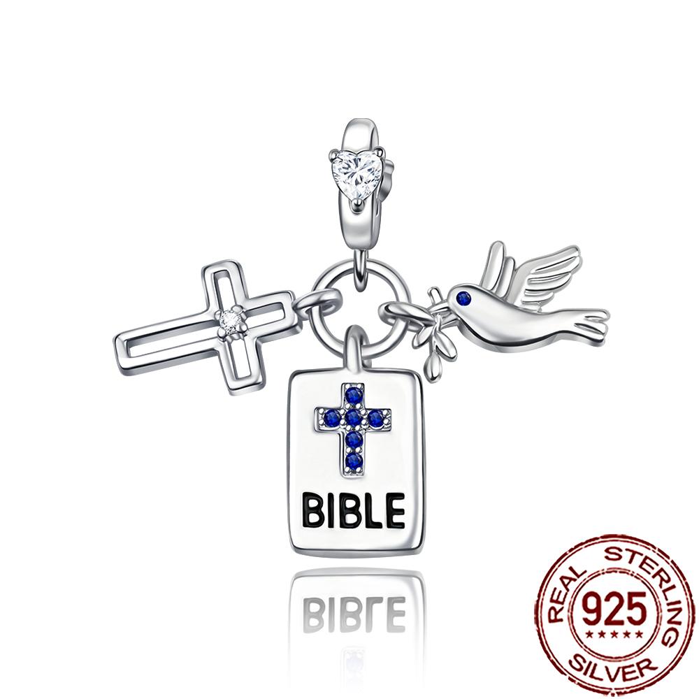 New Charms Copper Dream Catcher Cross Clover Angle Wing Heart Beads Fit Origina Bracelet Necklace Diy Jewelry