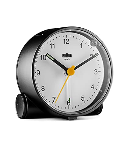 BRAUN Classic Analog Alarm Clock BC01BW