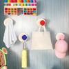 Suction Cup Hooks For Shower 4 Pieces Robe Hooks Towel Hanger For Kitchen Door Restroom Wall RV Wardrobe Home Glass Closet
