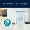 PFOS/PFOA removal tested Brita Style Eco water filter pitcher type, powder green, includes 3 cartridges.