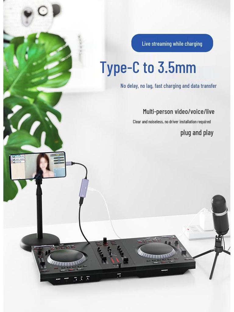 2-in-1 Apple Type-C PD Charging & Audio Adapter for 16/17 Models