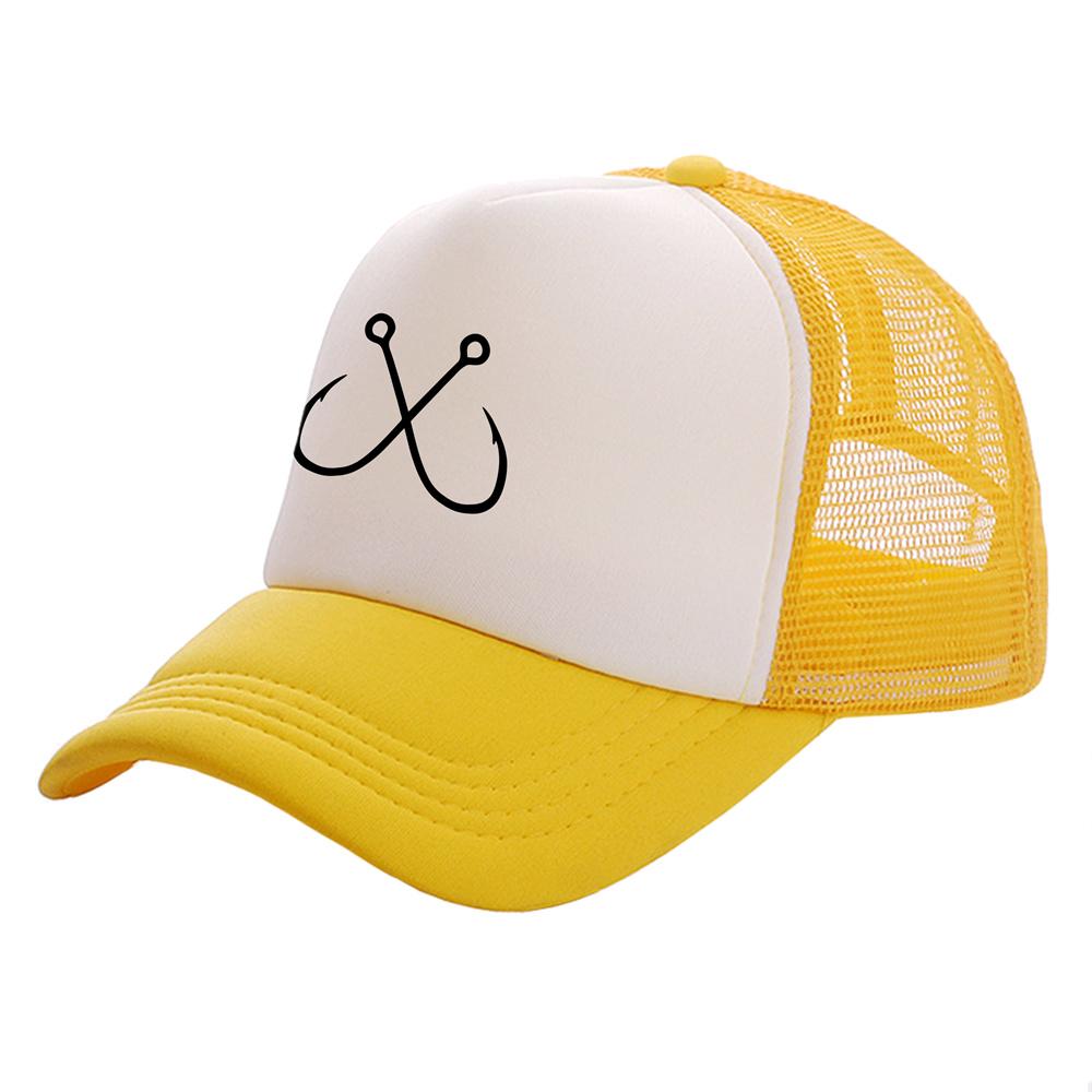 Fish Fishing Trucker Cap Fish Hunt Cap for Fisher Hook Baseball Cap Pike Fish Cool Summer Mesh Hats MZ