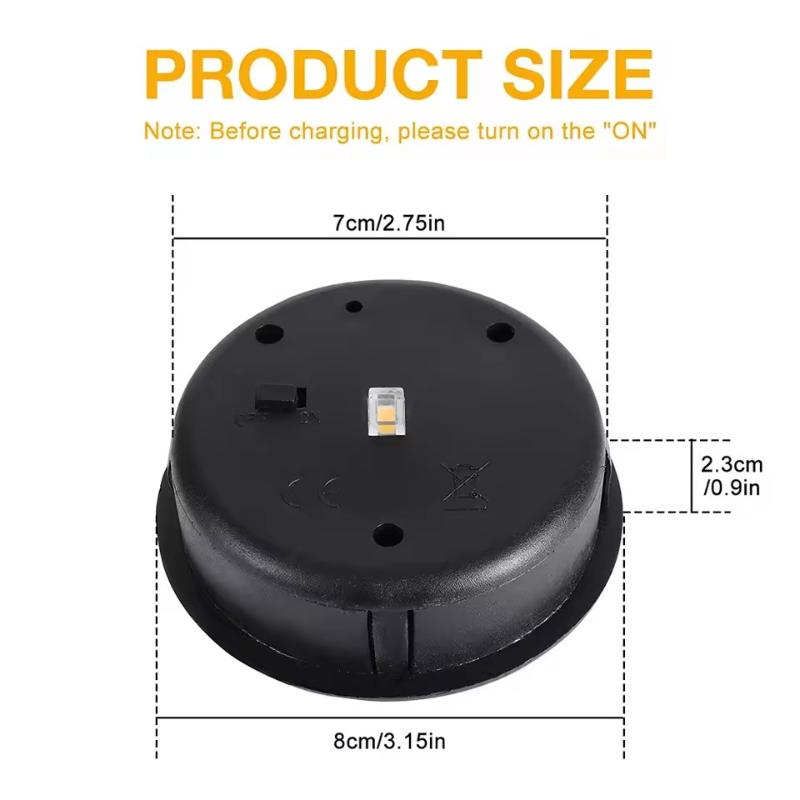 Solar Lamp Base With 600Mah Led Bulb Atmosphere Decorate Light Holder Ip44 Waterproof Led Night Light Base For Outdoor Garden