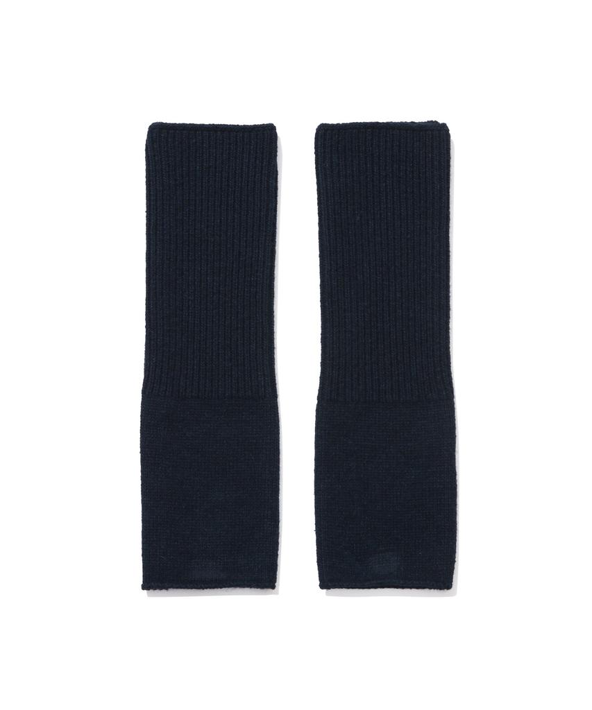 Covernat Woman Arm Warmer Short Sleeve Knit Dress Navy