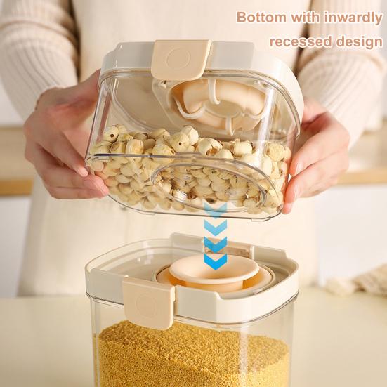 Borcan Sigilat Organizator Cereale Uscate BPA Depozitare Alimente Făină Zahăr Depozitare