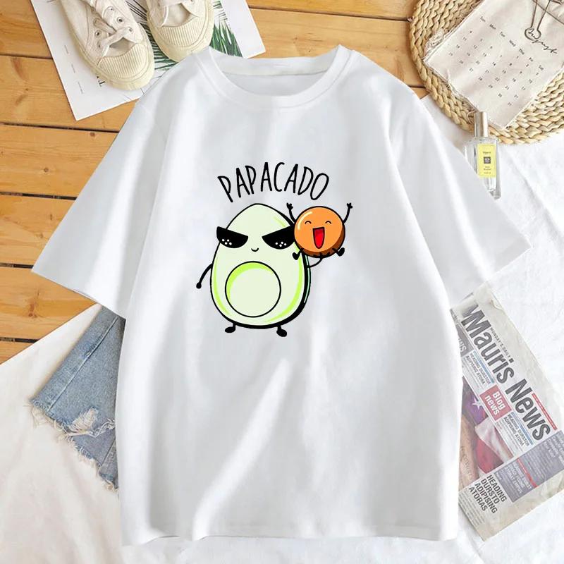 

Pregnancy Announcement T Shirt Women Men Fuuny Avocado Dad Papacado Mamacado Tshirt Summer Cotton Short Sleeve Woman Clothes 4XL