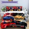 3pcs Ladybug4 Cover Set - Personalized Name, HD Printed Bedding with 1 Cover and 2 Pillowcases - Perfect for Home Decor, Easy Care