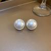 Large Retro 925 Pearl Earrings with Niche Ear Buckles for Women