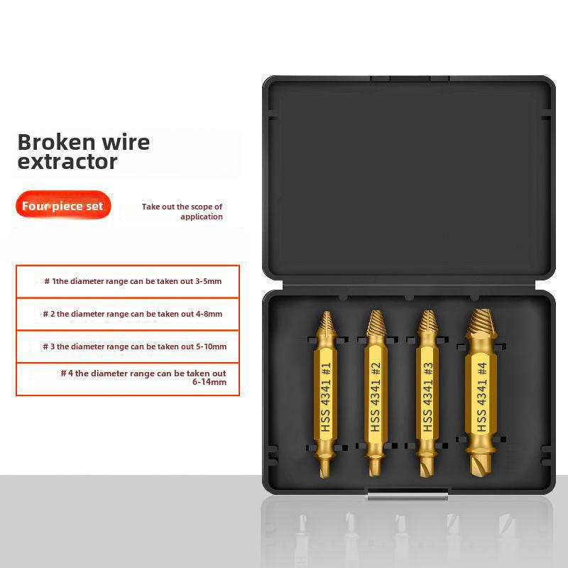 Grenzüberschreitender Doppelkopf-Schraubenausdreher aus Schnellarbeitsstahl 4341 für Drahtbruch und Gleitschrauben