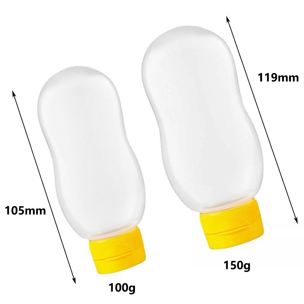 Transparent Honey Bottle PP Honey Jar Portable Syrup Jar