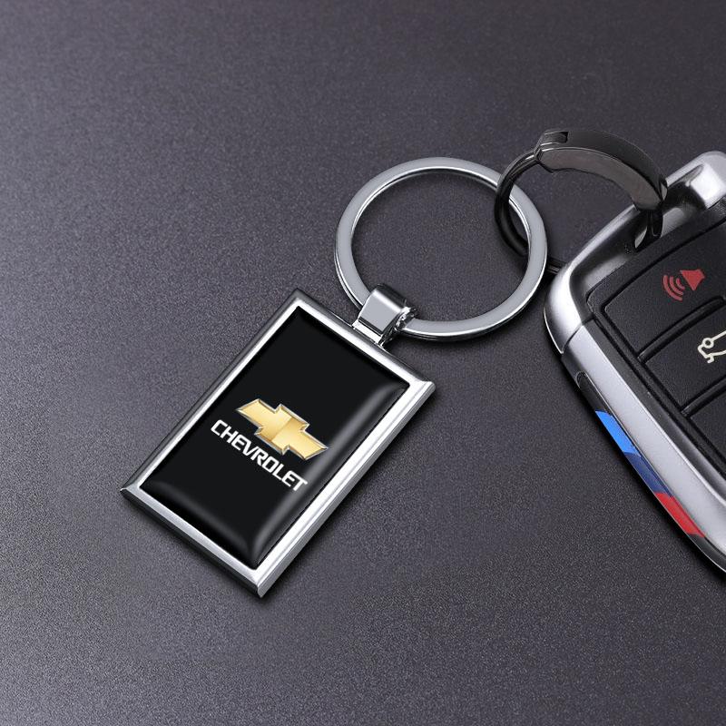 ulcz3 1Pcs Zinc Alloy Car Keyring Auto Logo Keychain Pendant Decoration For Chevrolet Z71 Aveo Impala Lacetti Malibu Sail SS Cruze