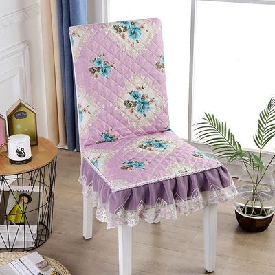 Home One-Piece Chair Cover Country Style Fabric Dustproof Elastic Chair Cover Skin-Friendly Comfortable Decorative Chair Cove