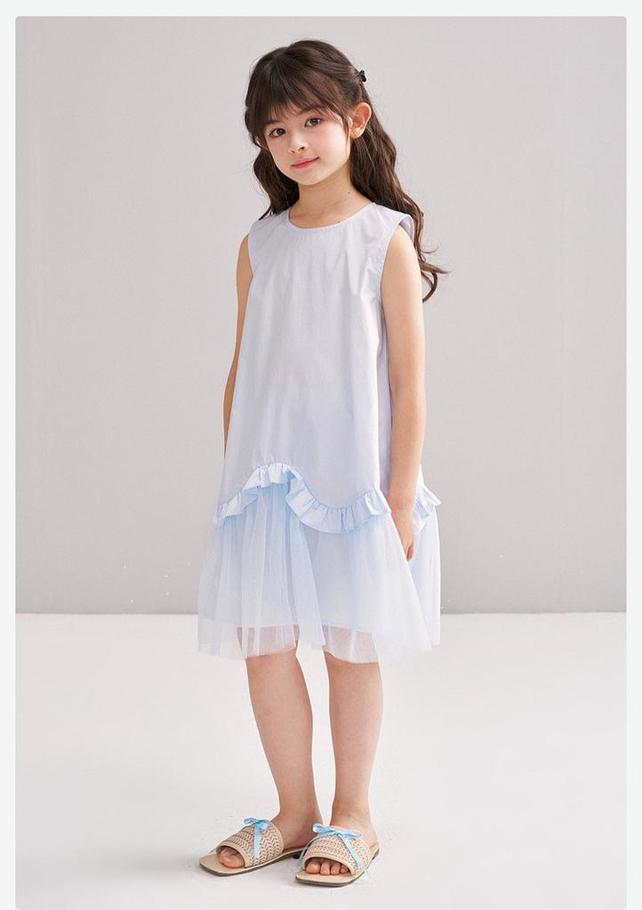 Korean Mesh Skirt - Baby Sleeveless Girls' Summer Dress