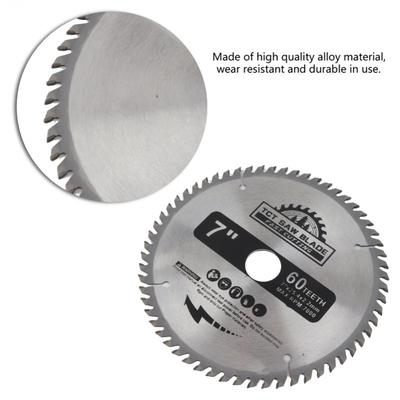 7" (180mm) 60 Teeth Carbide Circular Saw Blade Cutting Disc For Wood Plastic