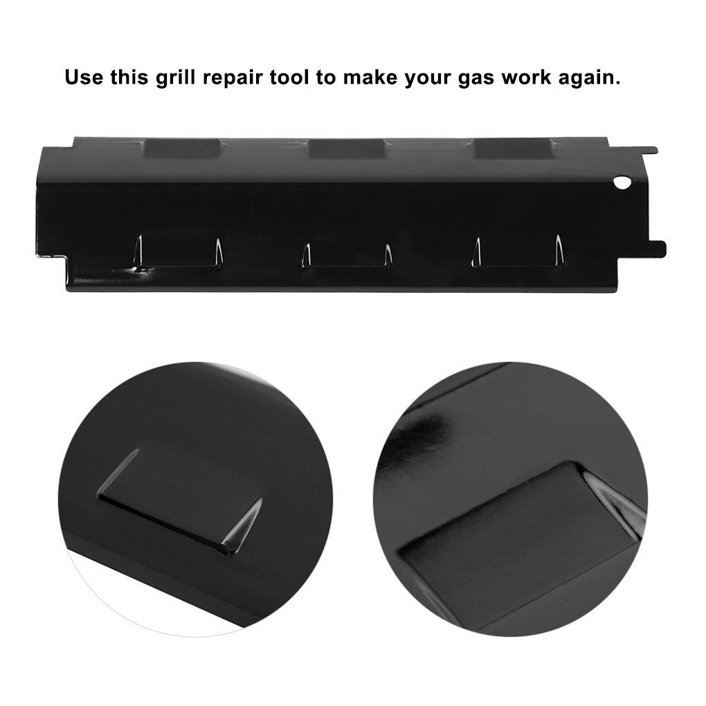 4 Pieces Portable Barbeque Heats Plates Stainless Steel Burner Grill Shielding Tent BBQ Spare Parts Replacement for Charbroil
