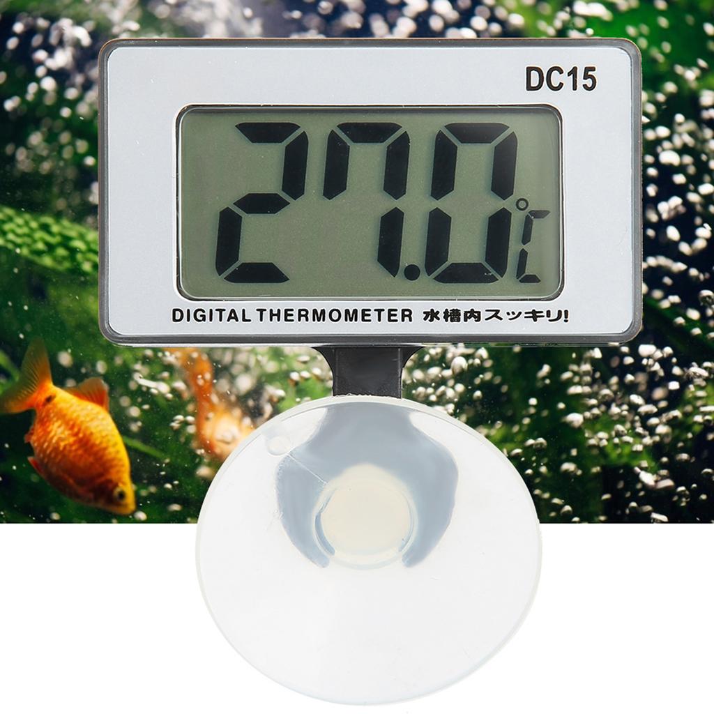 Aquarium Fish Tank Water Thermometer Electronic Hygrothermograph for Indoor & Outdoor
