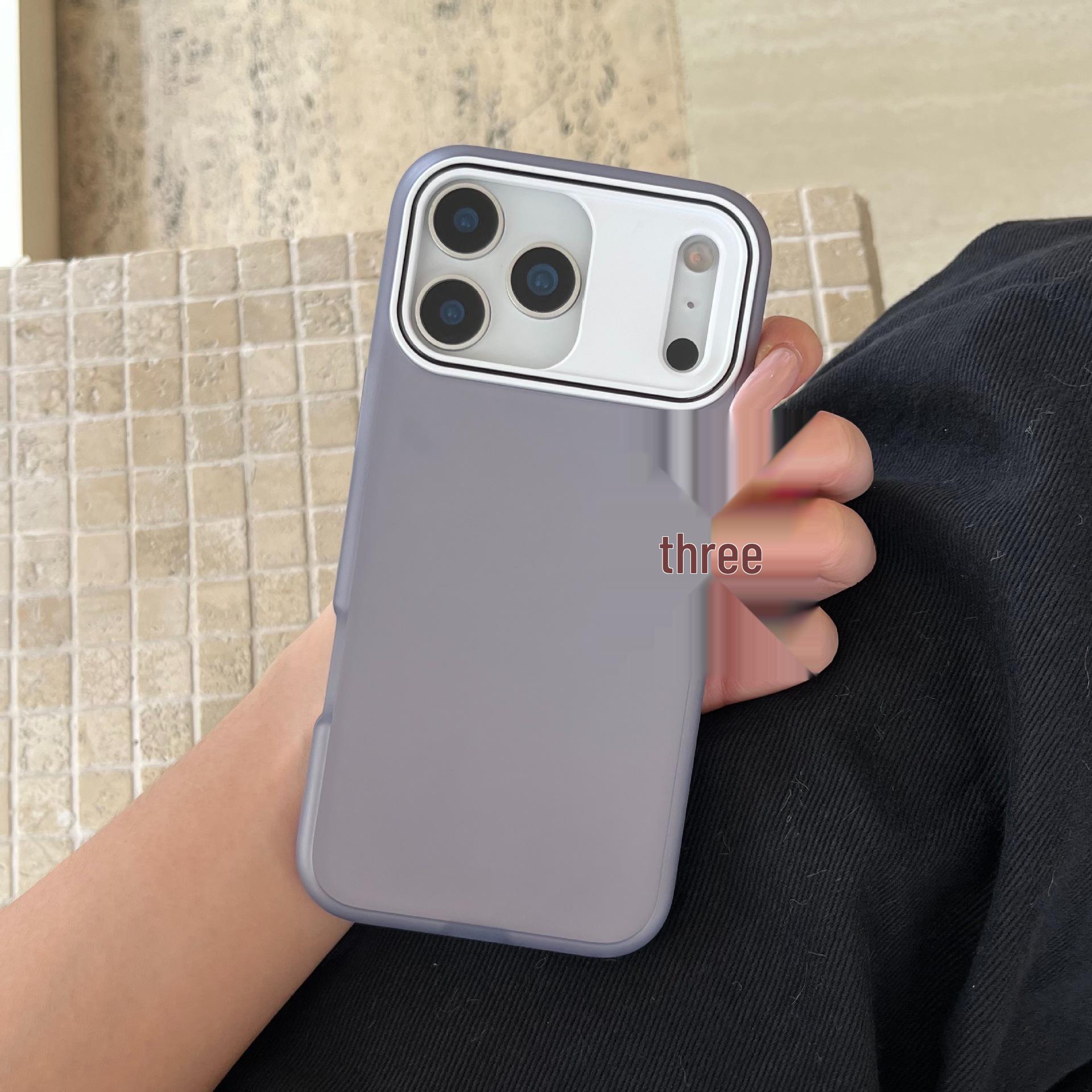 

iPhone 16/17 Pro Max Frosted, Skin-Friendly Large Window Two-in-One Apple Phone Case 15